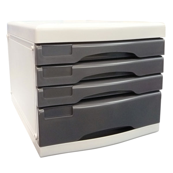 metro 3474 mdss a4 4 drawer 2 tone grey