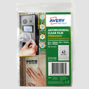 Avery Protect Anti-microbial Film Permanent Mixed Circles A4 63up 10 Sheets
