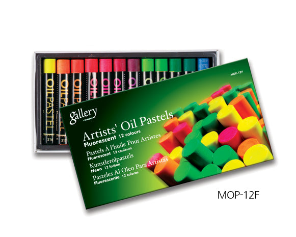 Mungyo Gallery Oil Art Pastels Set Of 12 - Fluorescent