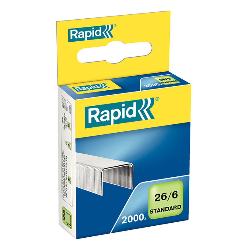 rapid staples 26/6mm box