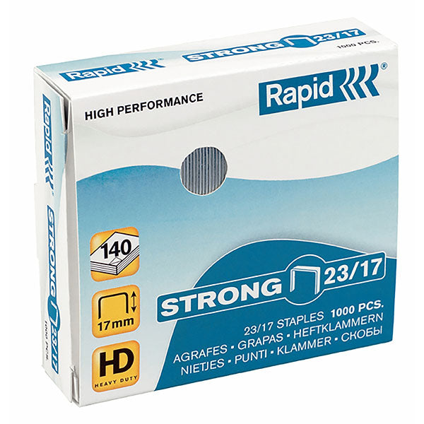 Rapid Staples 23/17MM Strong Box of 1000