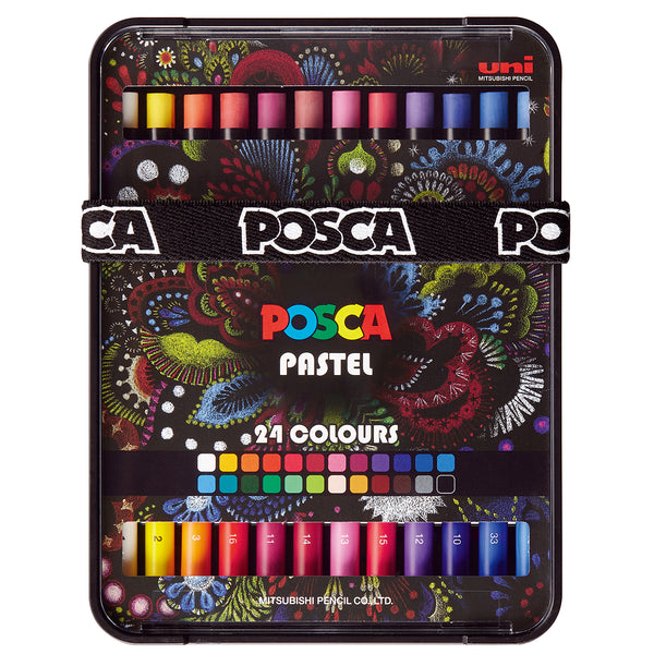 Uni Posca Art Pastels Assorted Set Of 24