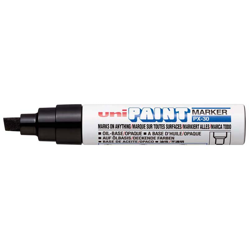 Uni Paint Marker 4.0-8.5mm Chisel Tip Black