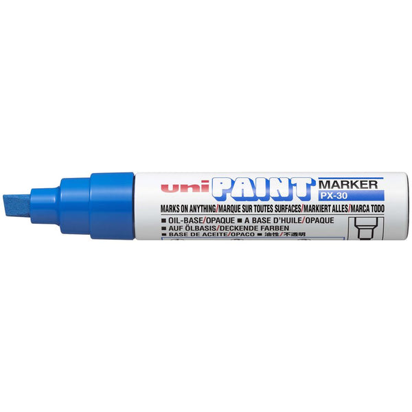 Uni Paint Marker 4.0-8.5mm Chisel Tip#Colour_BLUE