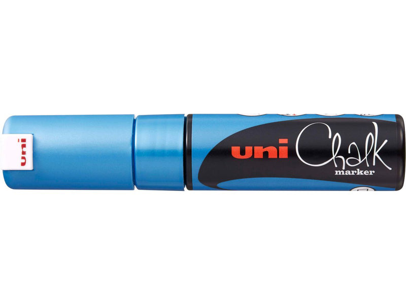 Uni Chalk Marker 8.0mm Chisel Tip Metallic PWE-8K