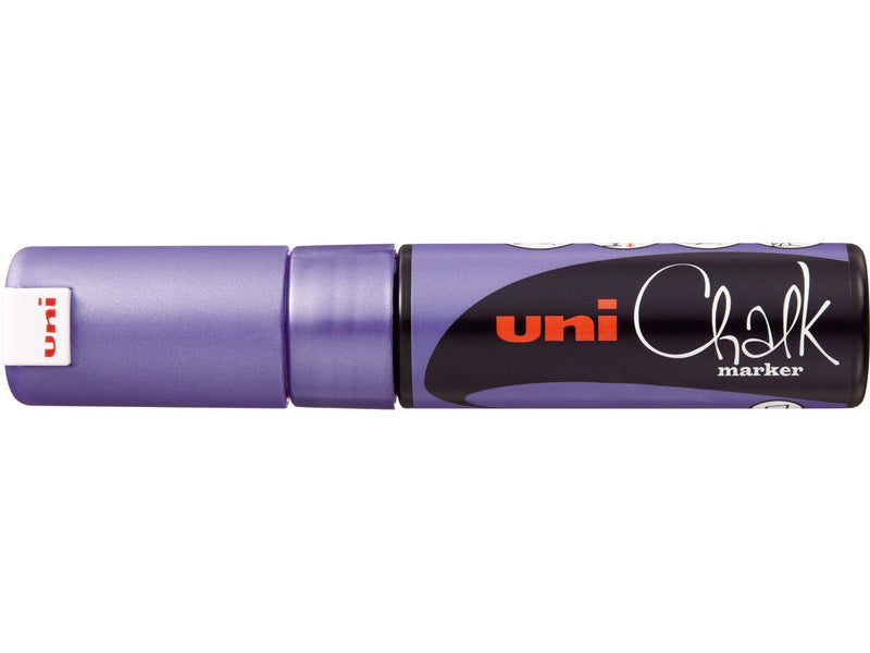 Uni Chalk Marker 8.0mm Chisel Tip Metallic PWE-8K