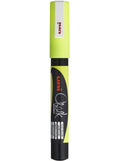 Uni Chalk Marker 0.9-1.3mm Bullet Tip#Colour_FLUORESCENT YELLOW