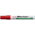 Uni Permanent Chisel Tip Marker 580#Colour_RED