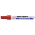 Uni Permanent Bullet Tip Marker 520#Colour_RED