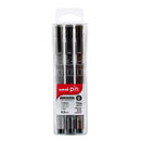 Uni Pin Permanent Fineliner Drawing Set of 3