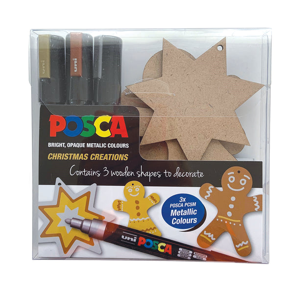 Uni Posca Marker Christmas Decorations Activity Pack 1