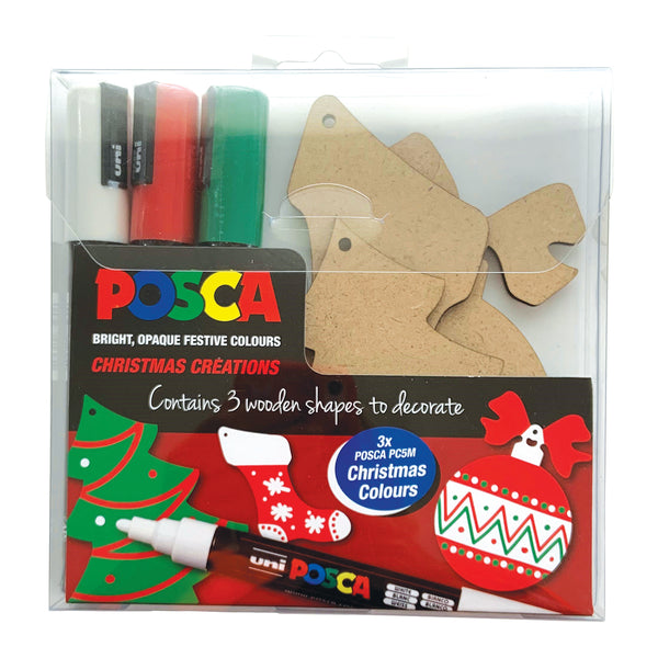 Uni Posca Marker Christmas Decorations Activity Pack 2
