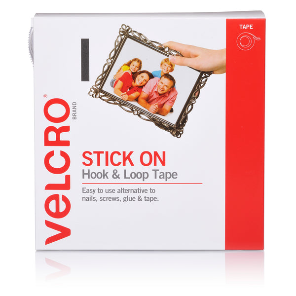 velcro® brand stick on hook & loop tape 20mmx5m white