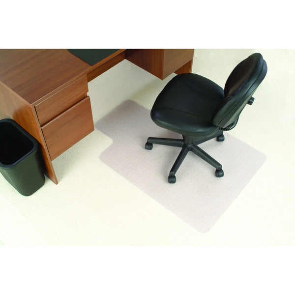 jastek chairmat pvc deluxe keyhole shape 114x135cm