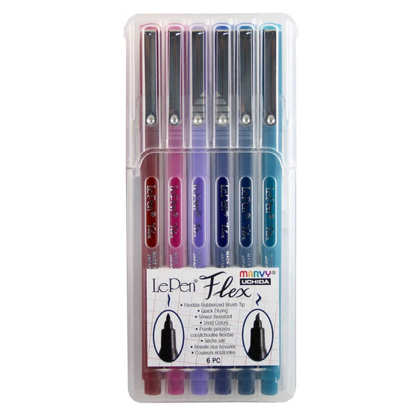 Marvy Le Pen Flex Set Of 6#colour_JEWEL