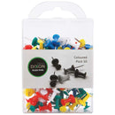 dixon push pins pack 50 assorted colour