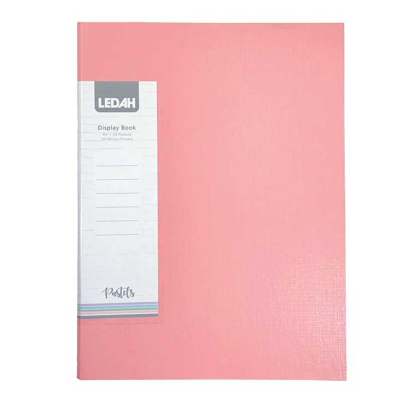 Ledah Pastels Display Book A4 20 Pocket