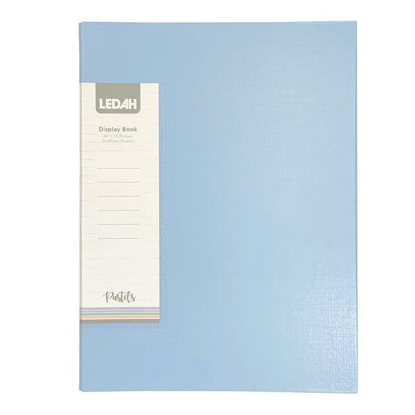Ledah Pastels Display Book A4 20 Pocket#Colour_BLUE