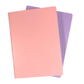 Ledah Pastels Notebook A5 Pack Of 2#Colour_PINK & PURPLE