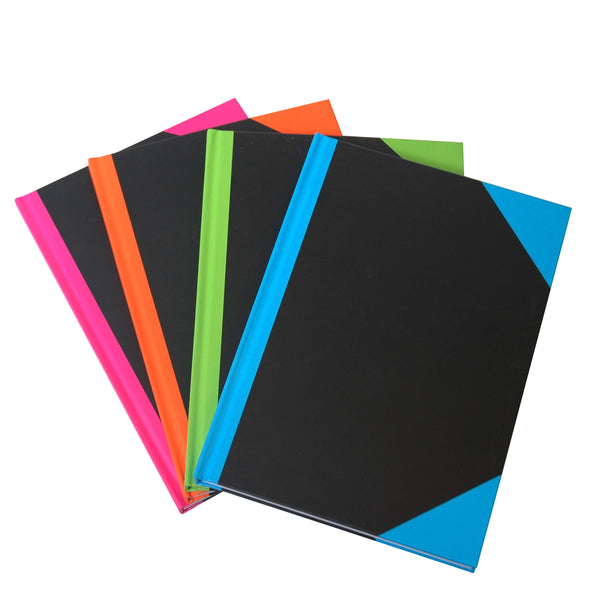 cumberland bright notebook a5 192 page assorted - pack of 4