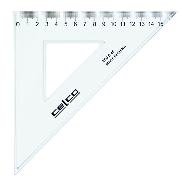 celco 45 degree set squares clear#size_26CM