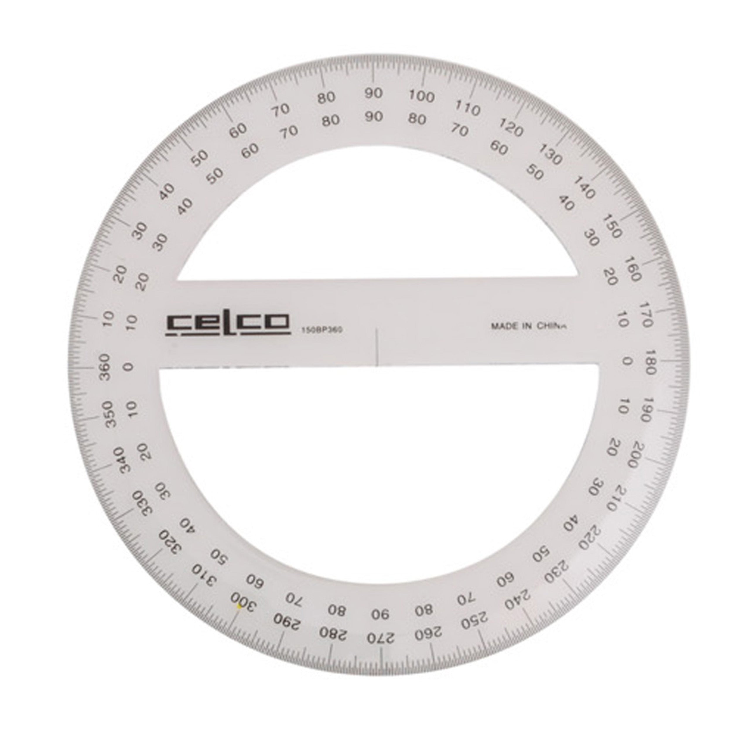Celco Protractor 15cm 360 Degrees - Pack Of 12 | Hobby Land