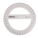 celco protractor 15cm 360 degrees - pack of 12
