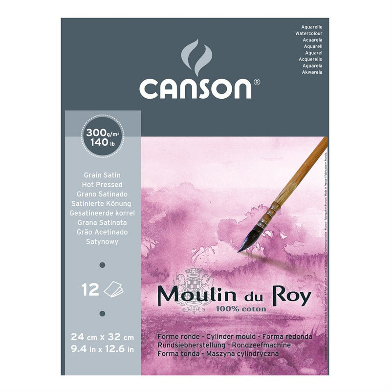 Canson Moulin Du Roy Pad 24x32cm 300gsm 12 Sheets