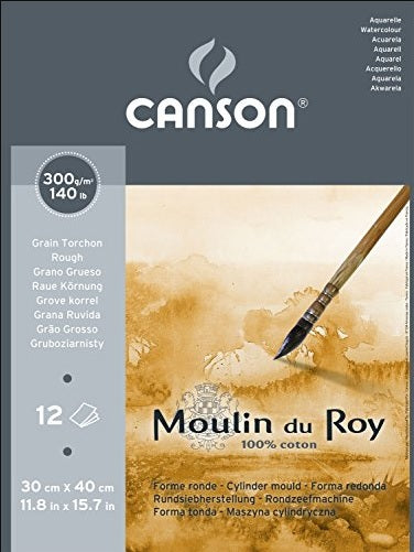 Canson Moulin Du Roy Pad 30x40cm 300gsm 12 Sheet