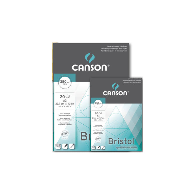 Canson Bristol Pad 180gsm (20 Sheets)#size_A4