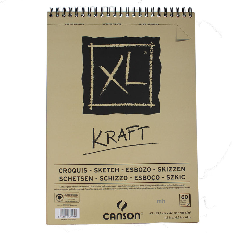 Canson XL Kraft Sketch Pad 90gsm (60 Sheets)