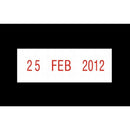deskmate self-inking dater stamp red
