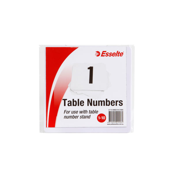esselte table numbers 10cm white pack of 10#tabs_10