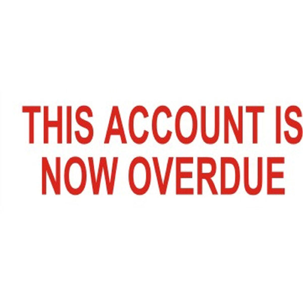 deskmate pre-inked office stamp account is overdue