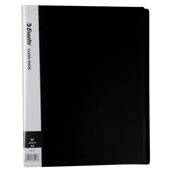 clear book a4 80 page black