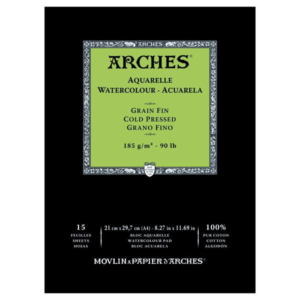 Arches Water Colour Pads 185gsm A4