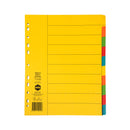 marbig® indices & dividers manilla a4 extra wide