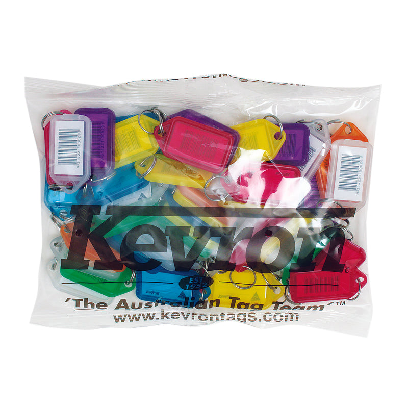 kevron id5 keytags barcoded assorted bag of 50