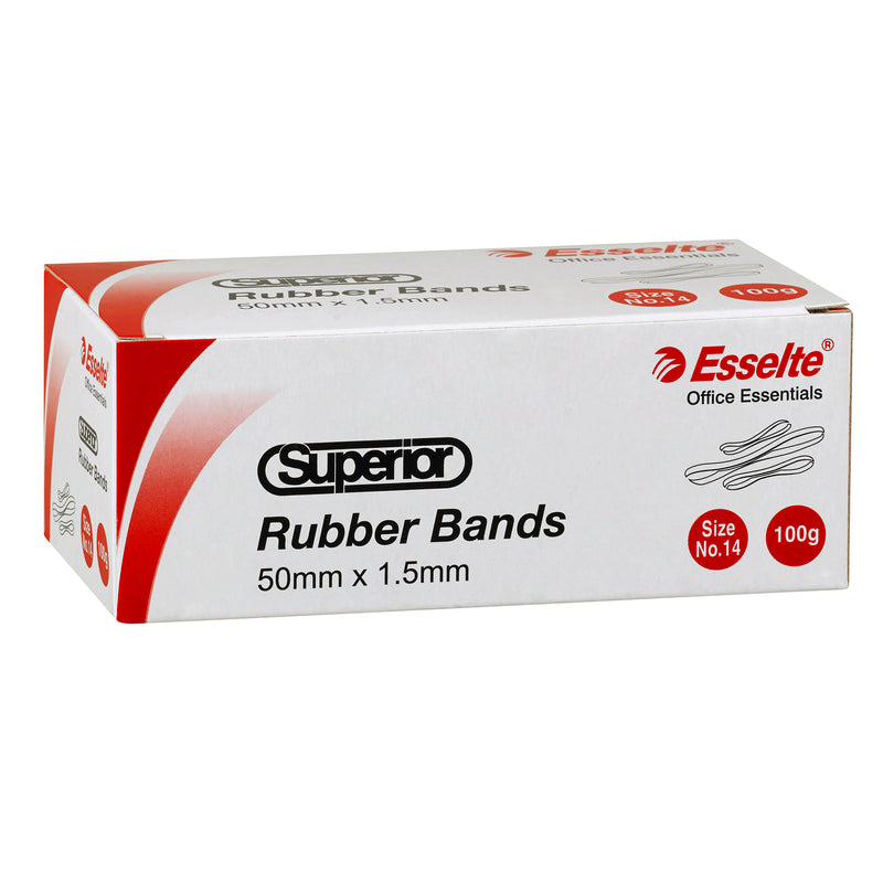 esselte superior rubber bands 100gm box