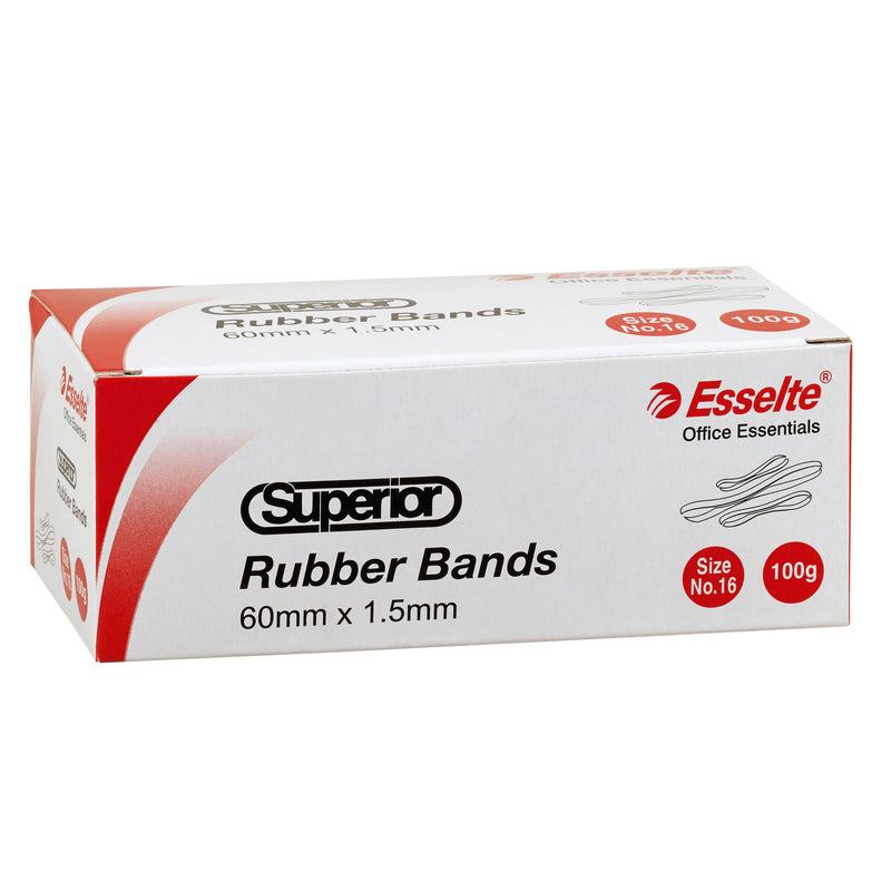 esselte superior rubber bands 100gm box