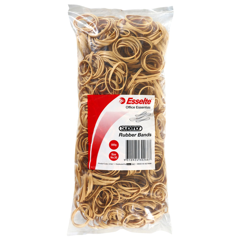 esselte superior rubber bands 500gm bag