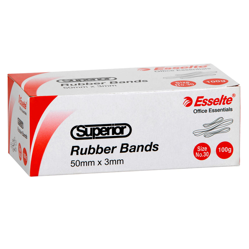 esselte superior rubber bands 100gm box