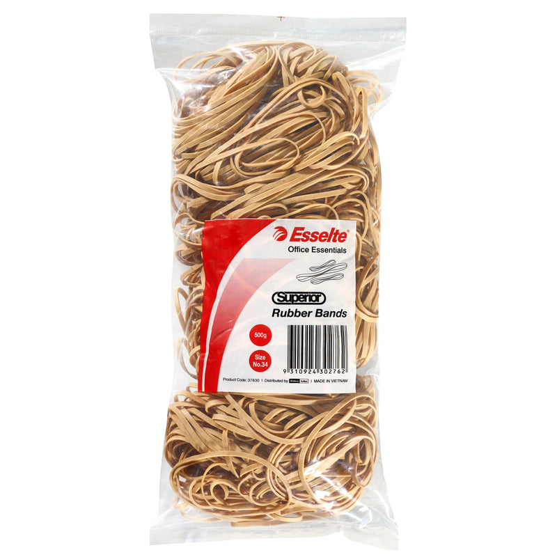 esselte superior rubber bands 500gm bag