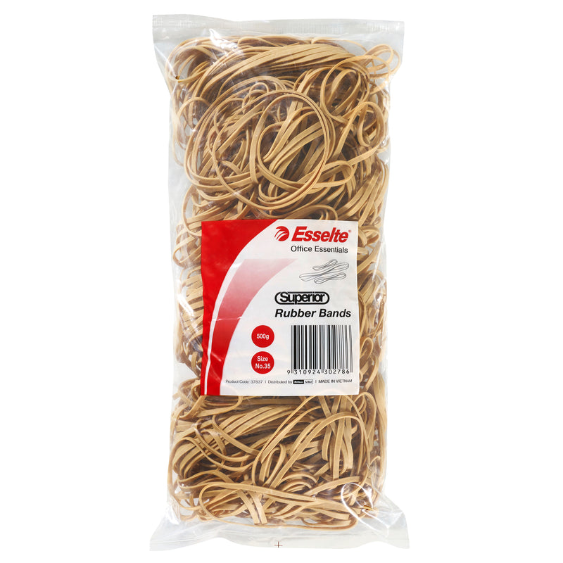 esselte superior rubber bands 500gm bag