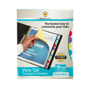 marbig® professional indices & dividers polyprop a4 extra wide