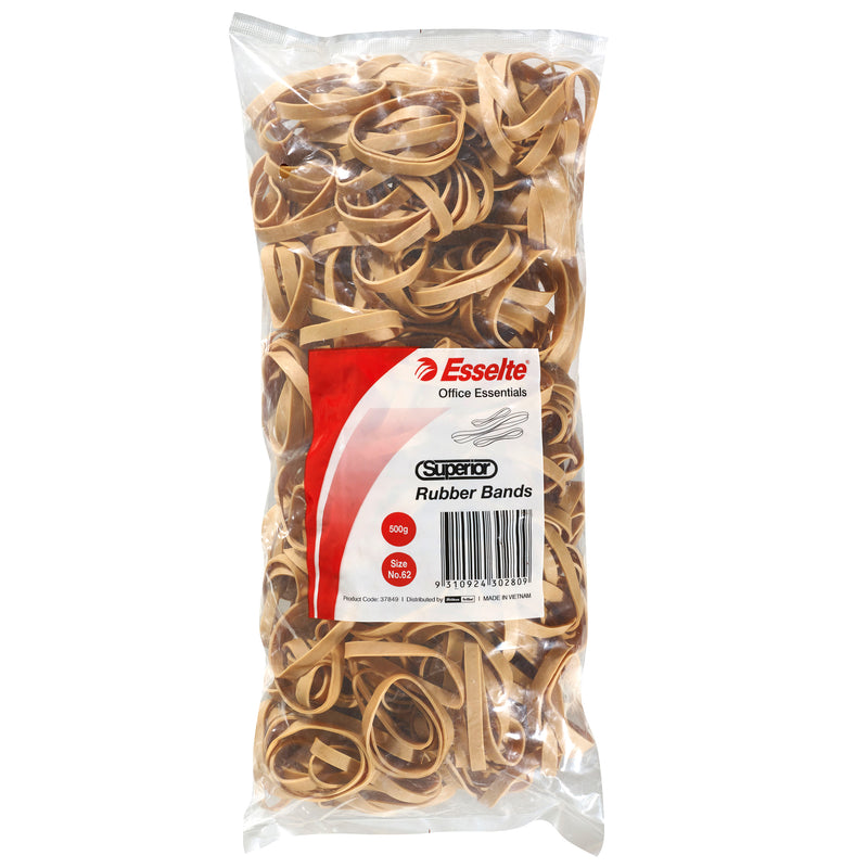 esselte superior rubber bands 500gm bag