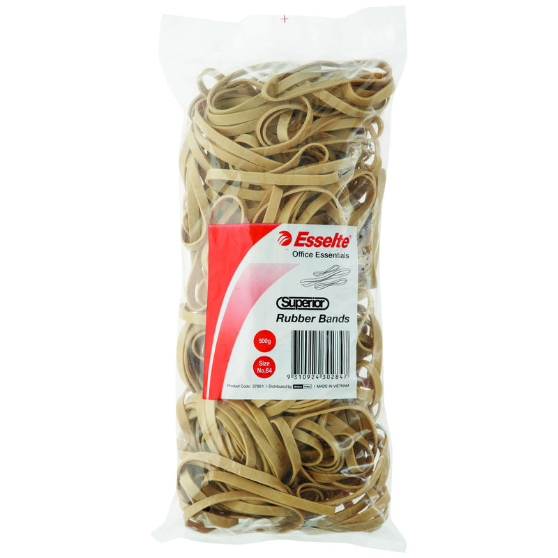 esselte superior rubber bands 500gm bag