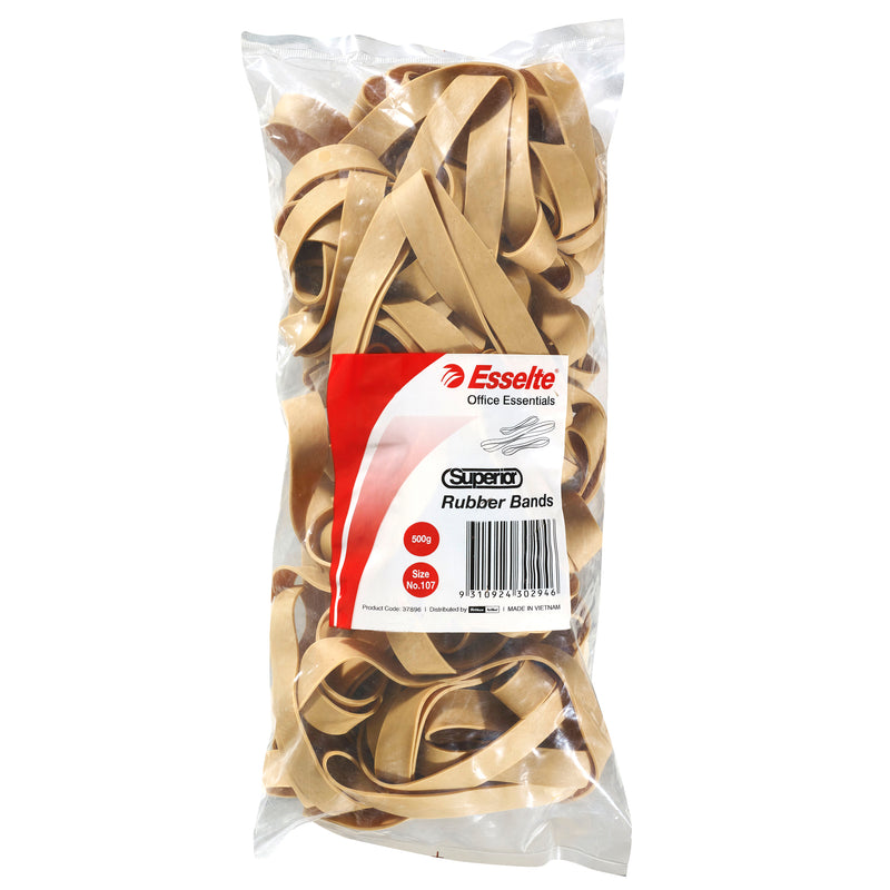 esselte superior rubber bands 500gm bag