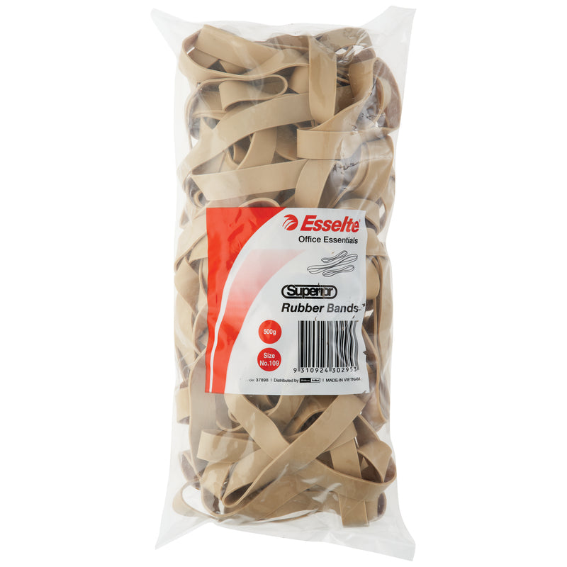 esselte superior rubber bands 500gm bag