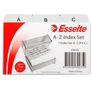 esselte indices a-z pvc grey